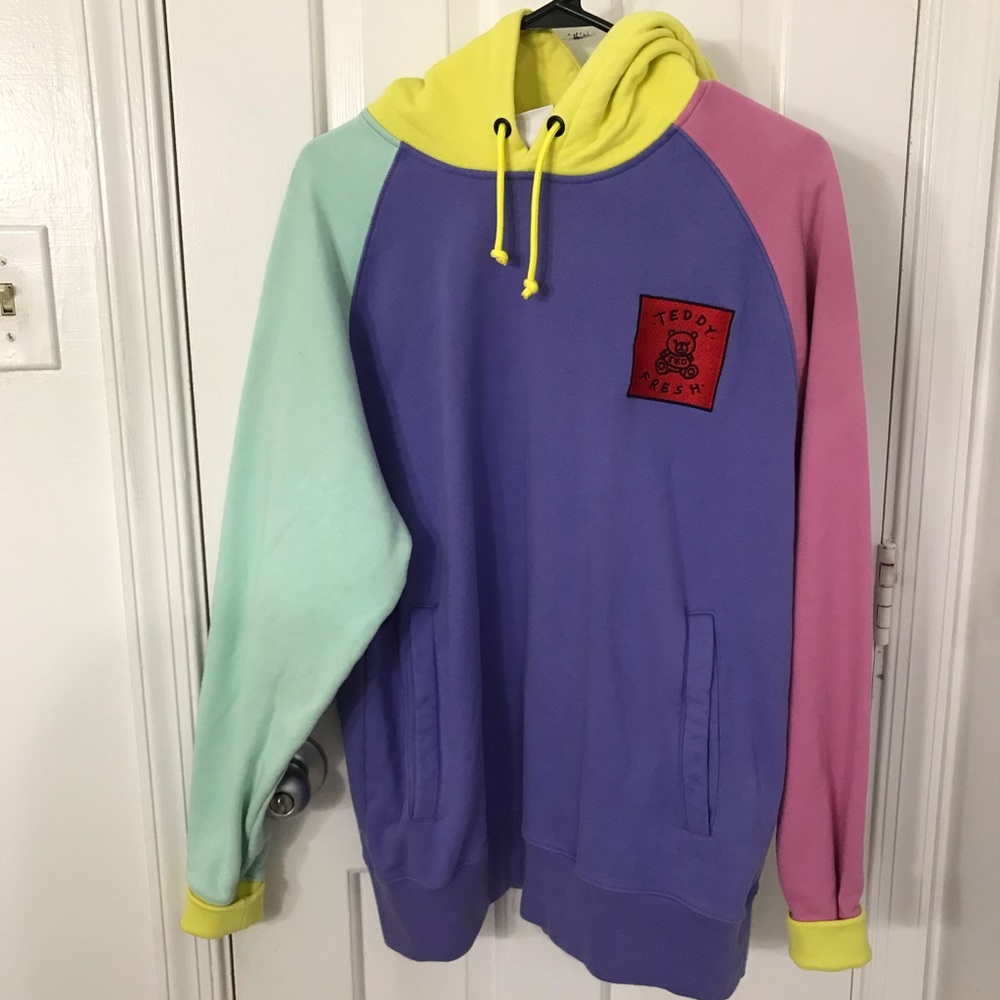 Teddy Fresh Colorblock Hoodie Small